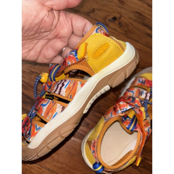 Keen Newport X Outdoor Afro Closed Toe Sandal Waterproof Shoe Hiking Kids Size 2 - Picture 9 of 10